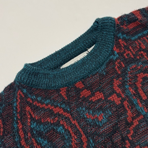 Vintage 90’s Carpet Rug Sweater - Picture 2 of 4